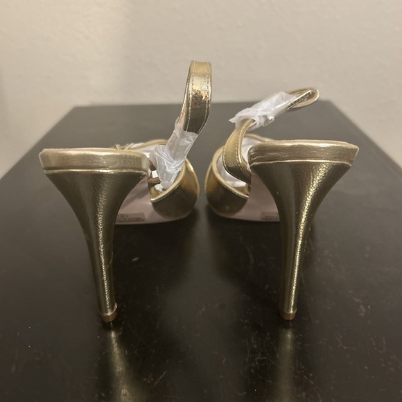 Chase and Chloe Camila-9 Metallic Gold Heels  Pumps‎ Size 8- New in Box - Picture 8 of 14